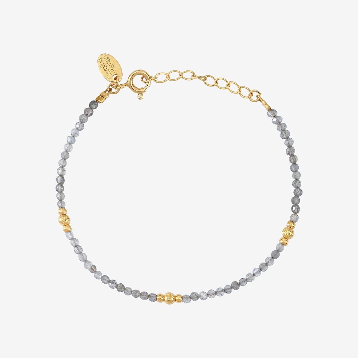 Bracelet doré labradorite - jeri gris, CAROLINE NAJMAN