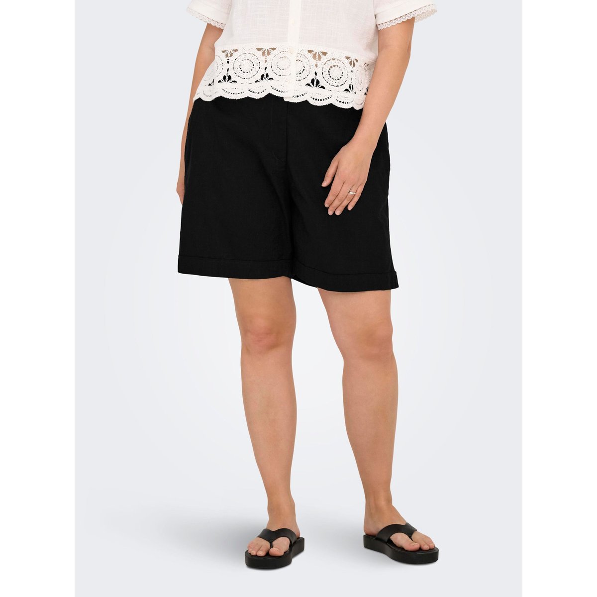 Short noire - black, ONLY CARMAKOMA