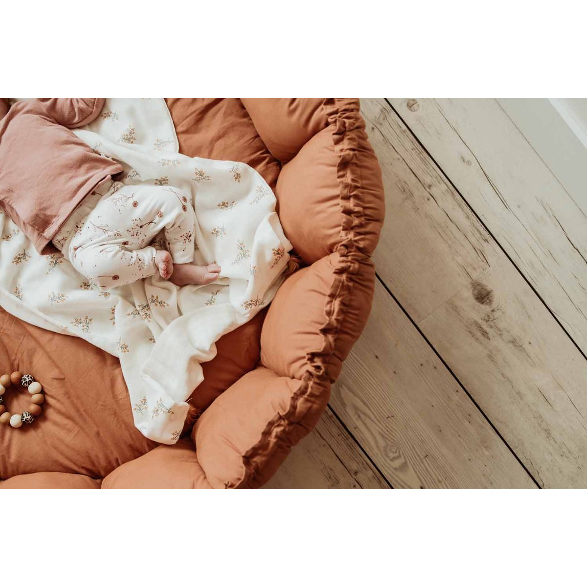 Tapis de jeu 3 en 1 Organic Coco terracotta, PLAY&GO