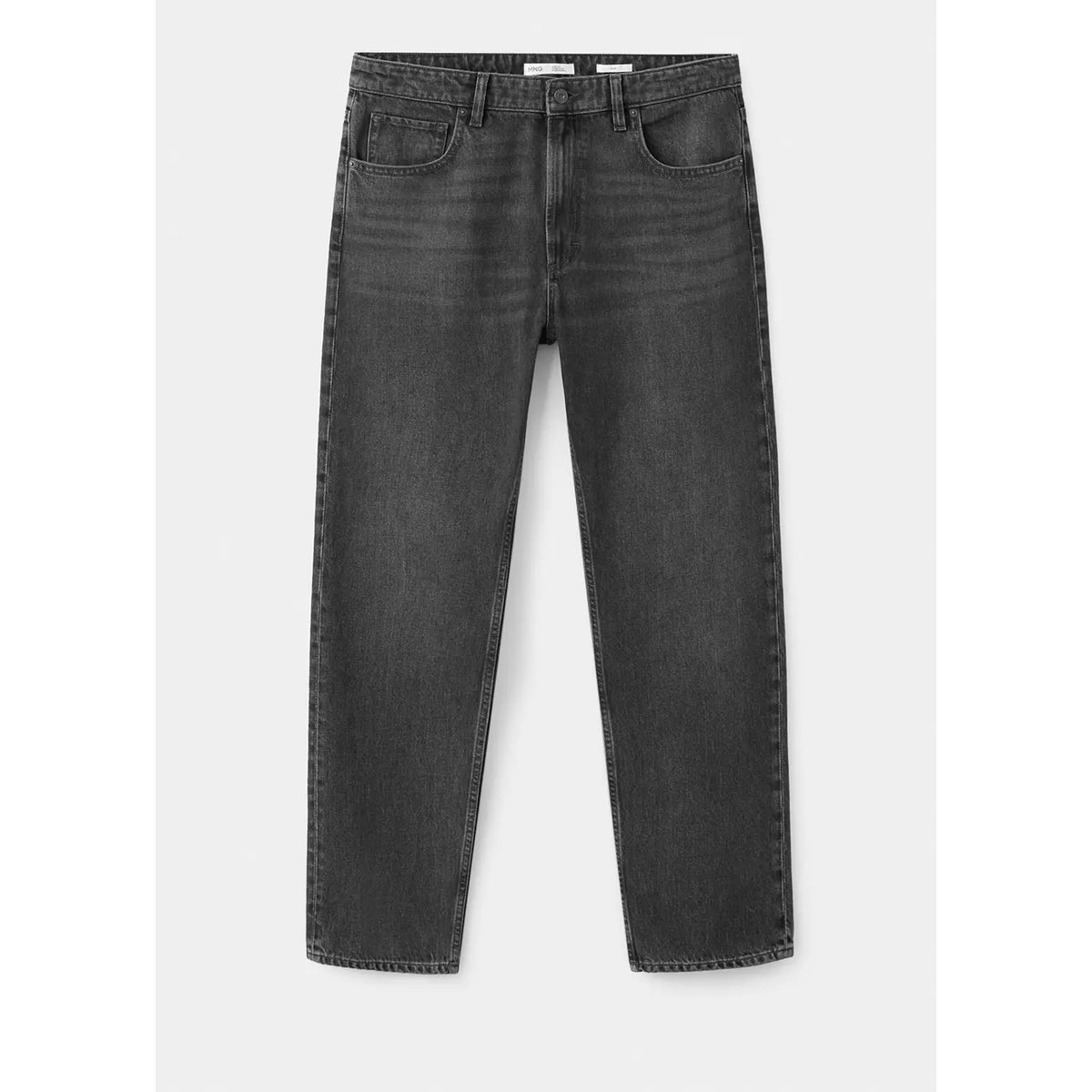 Jean Moby relaxed fit délavé foncé gris, MANGO MAN