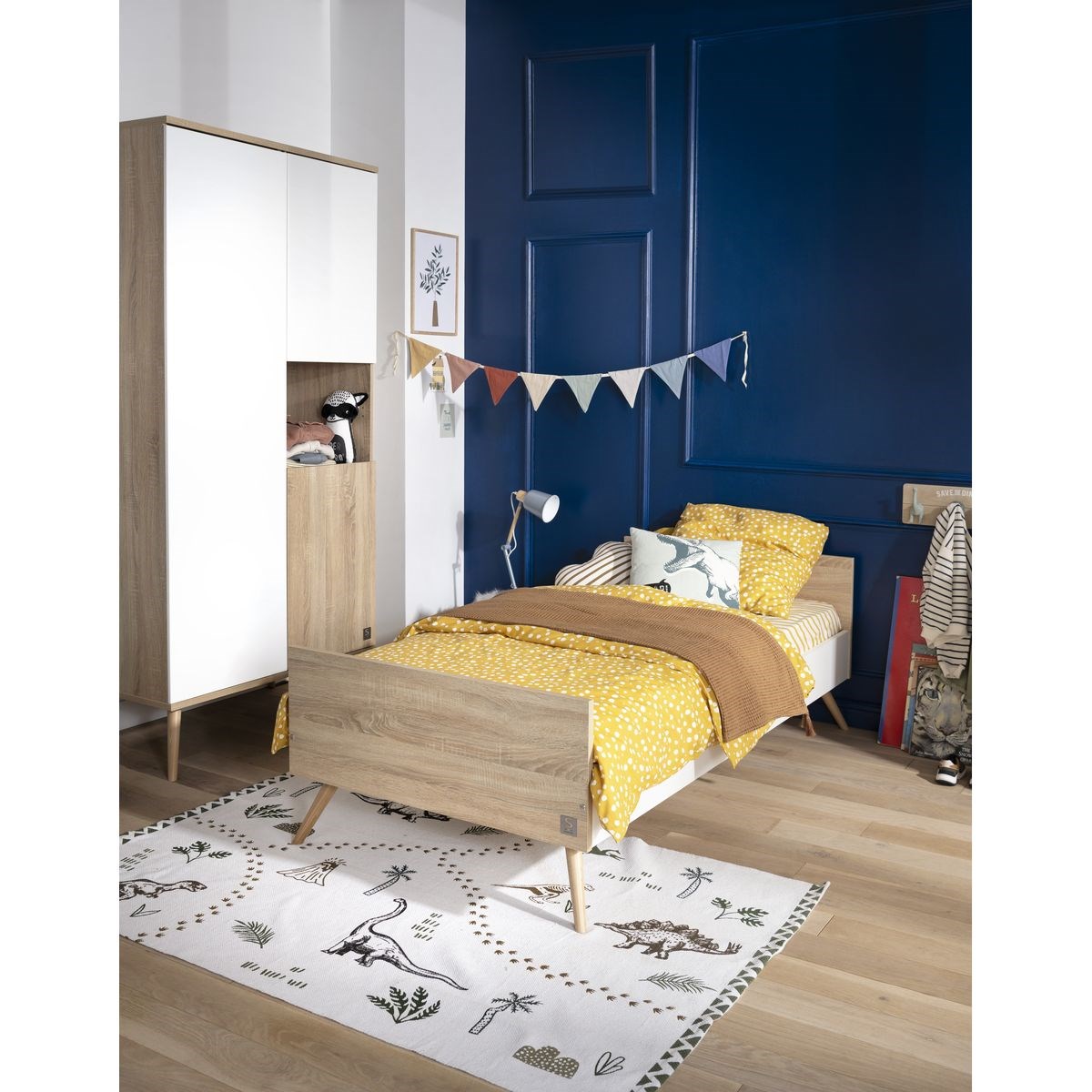 Lit junior en bois marron, SAUTHON