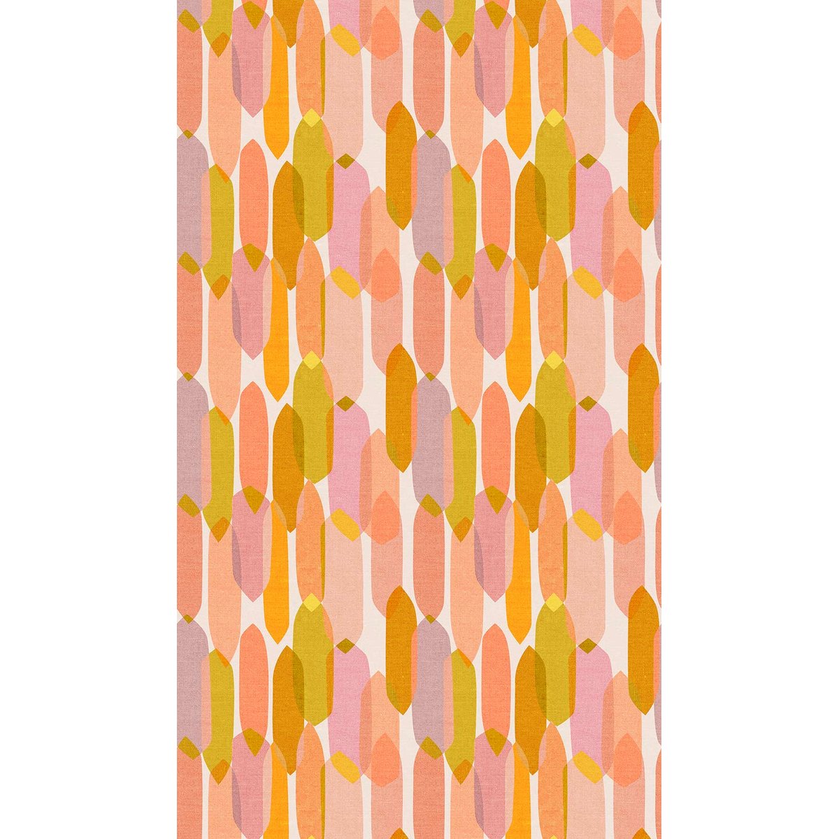 Papier peint patchwork pastel intissé, HEXOA