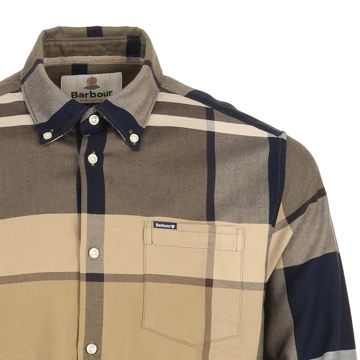 Chemise DUNOON TAILORED SHIRT birchwood dress tartan, BARBOUR