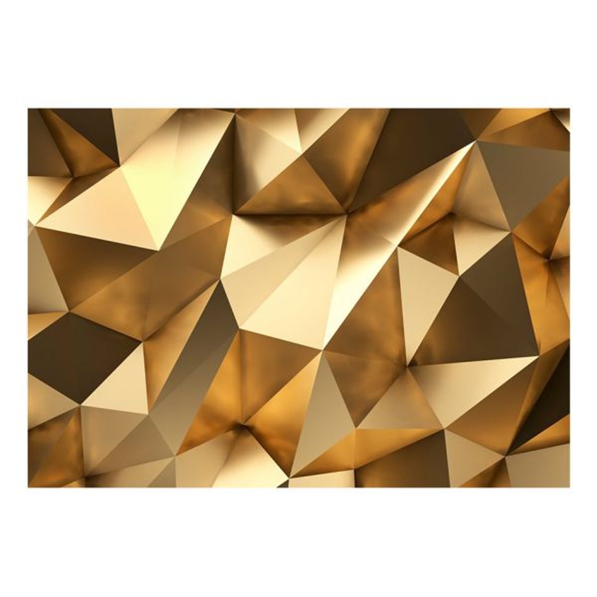 Papier peint intissé panoramique Abstractions Golden Dome jaune / doré, EDEN