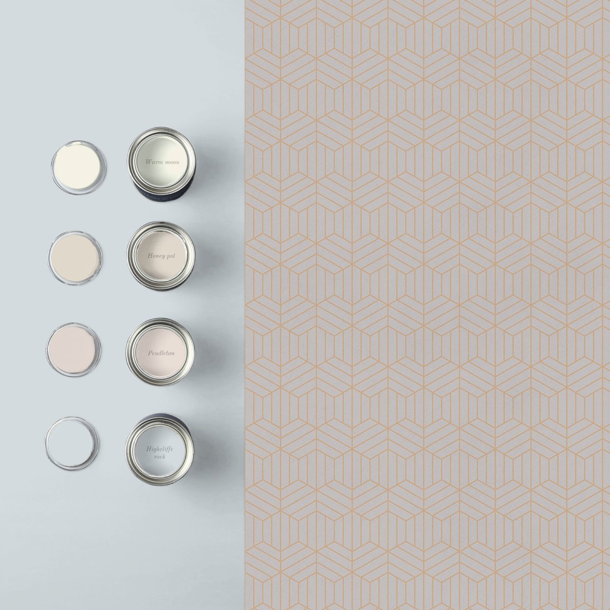 Papier peint Echo Stone gris, GRAHAM ET BROWN