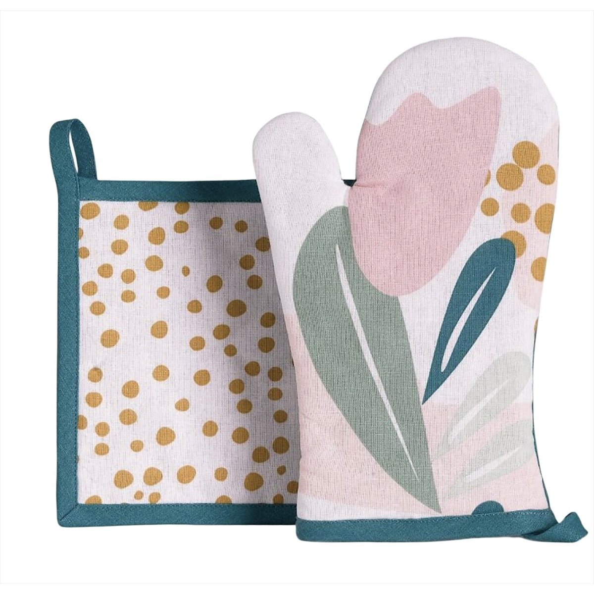Gant et manique imprimés multicolore, C DESIGN HOME TEXTILE
