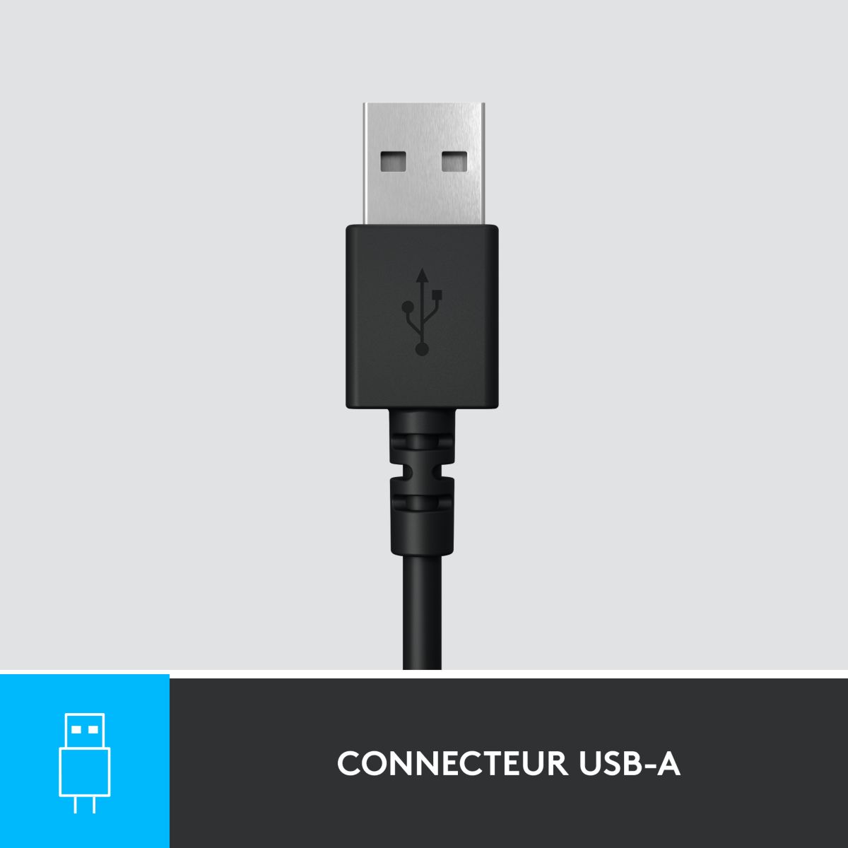 Micro-casque H390 USB stéréo noir, LOGITECH