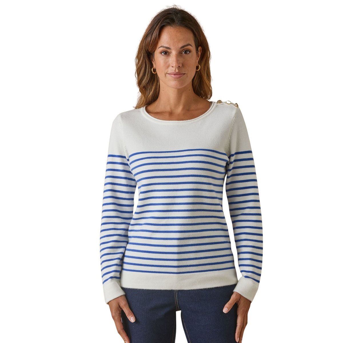 Marnière marine rayé écru, DAXON