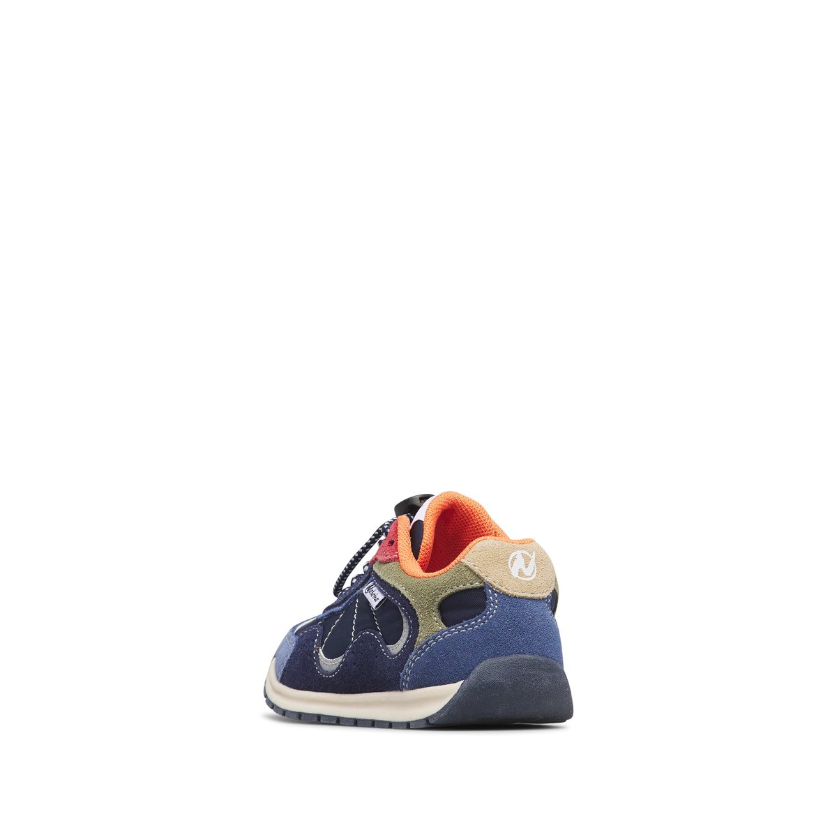 Sneakers en cuir et tissu MANSK. bleu-bleu ciel-blanc-rose, NATURINO
