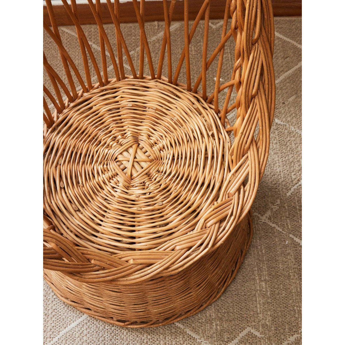 Fauteuil en osier Ernest N°1025 - Bon état bois clair, DEBONGOUT