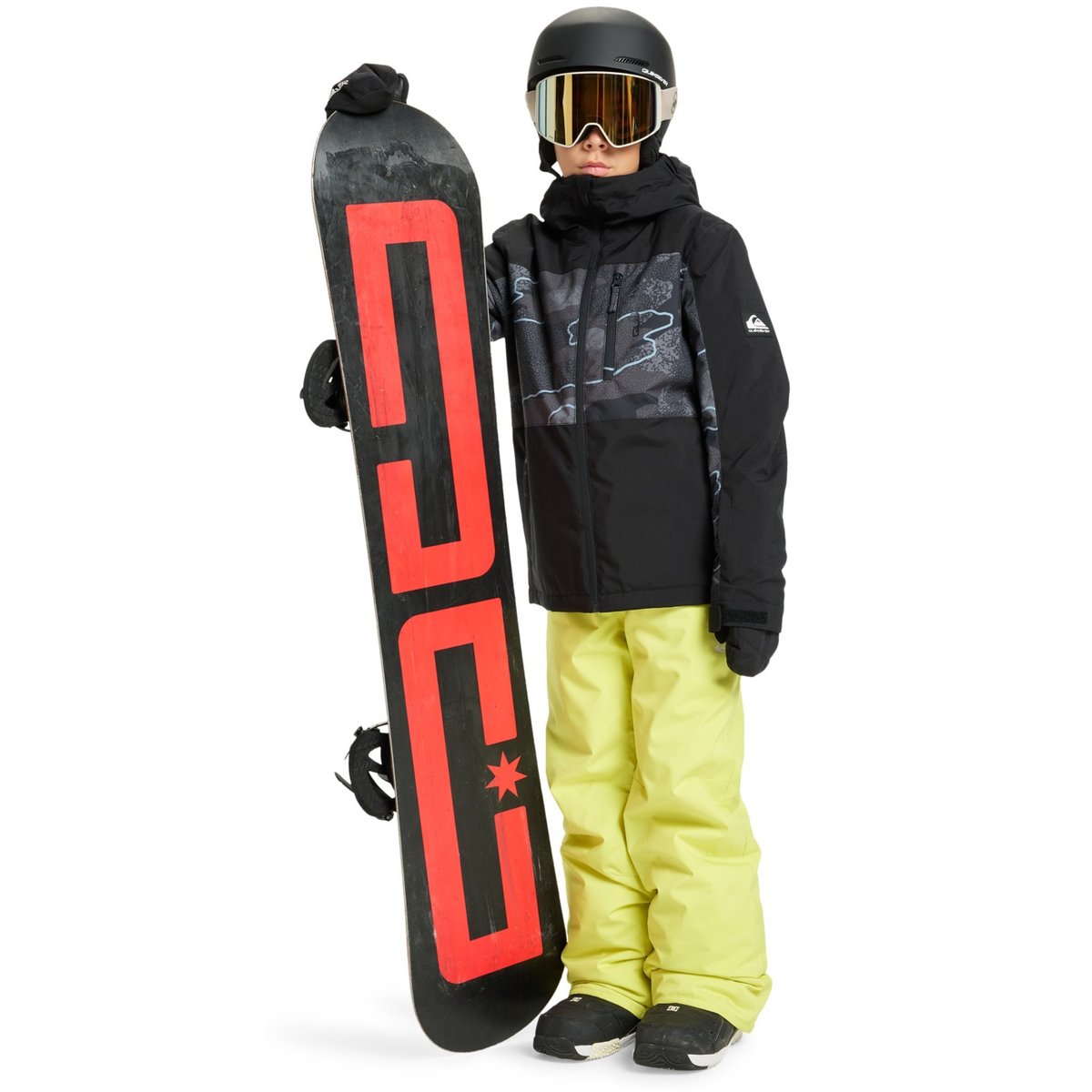 Veste de snow technique SIDE HIT PRINTED noir camostrokes true black, QUIKSILVER