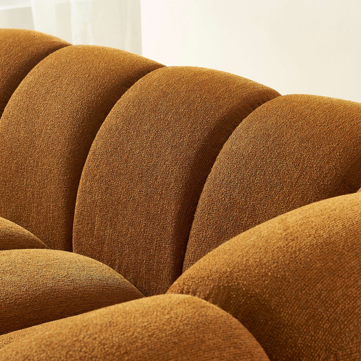 Canapé 3 places tissu tweed SUNNY bronze, SORELH