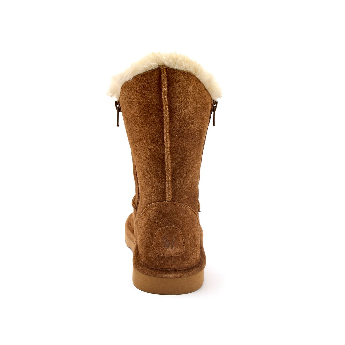Boots fourrées 2 zips marron, PEDICONFORT