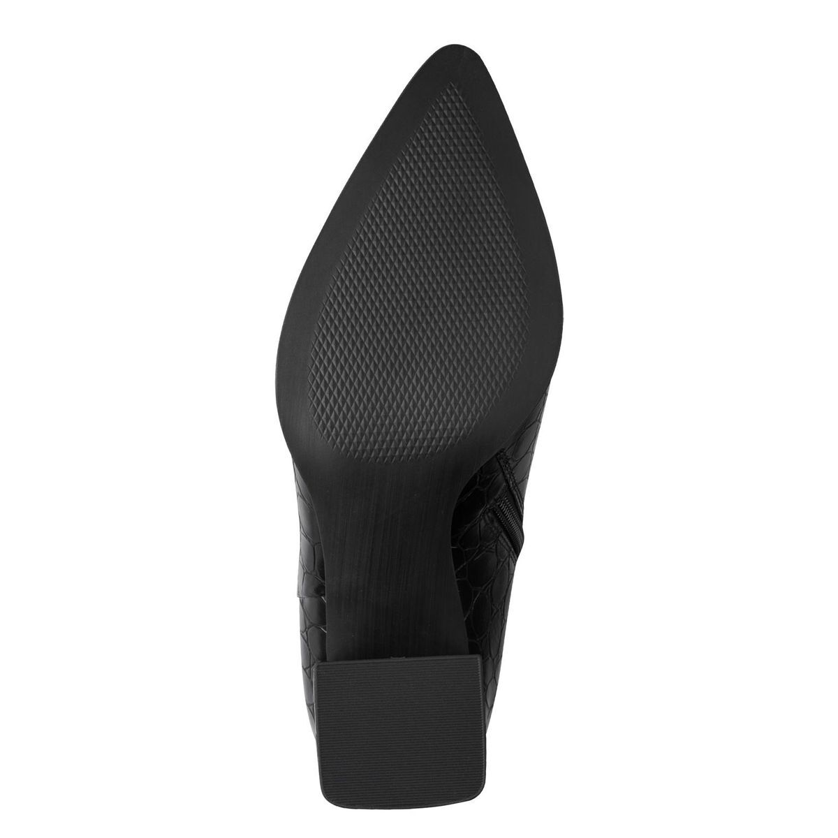 Bottes talon bloc noir structuré, MARCO TOZZI