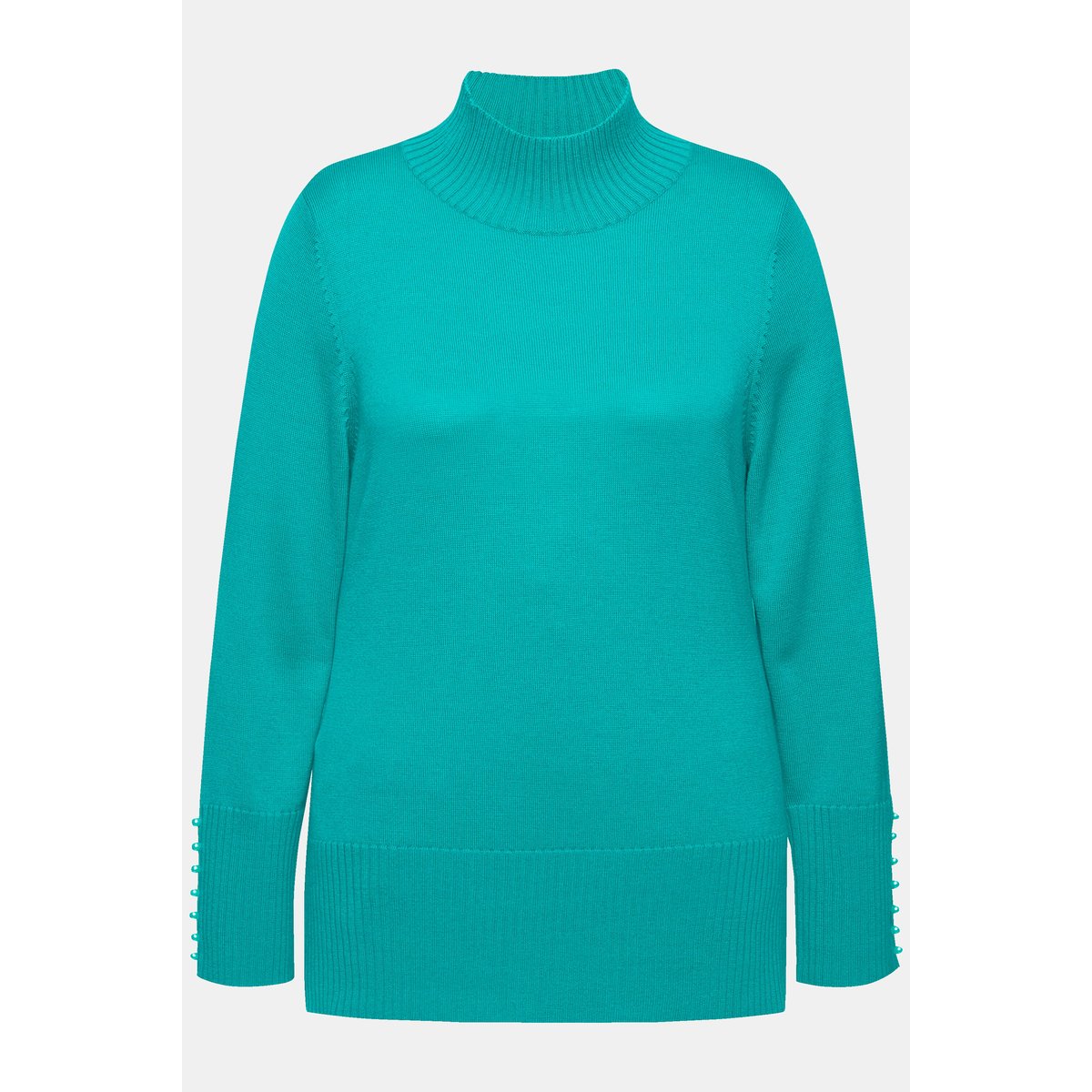 Pull en soie et laine vert bleu, ULLA POPKEN