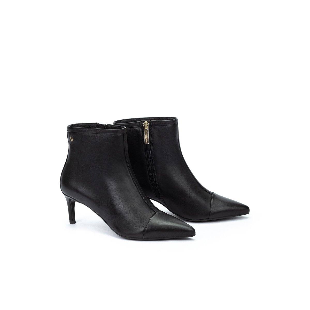 Bottines à talon cuir Fonte black, MARTINELLI