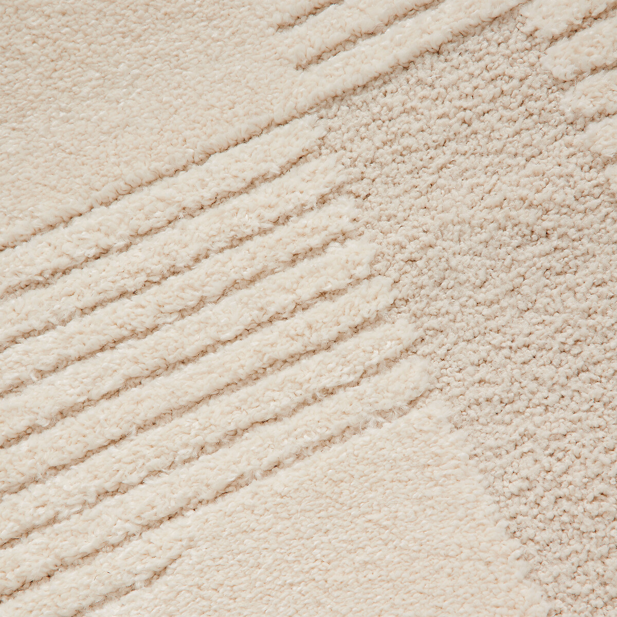 Tapis de couloir, motif géométrique reliéfé, LODGO ecru, LA REDOUTE INTERIEURS