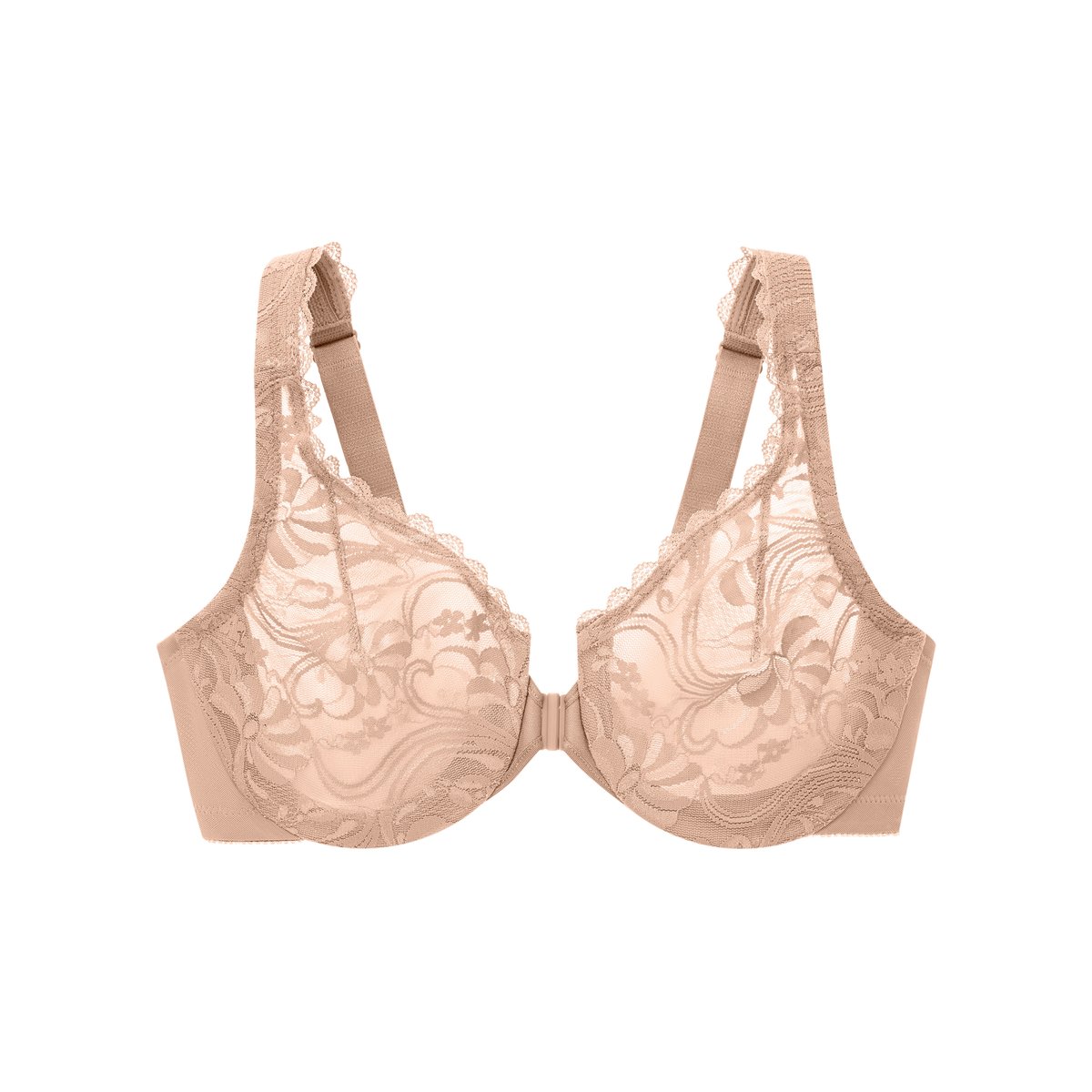 Soutien-gorge WonderWire Dentelle Fermeture Devant chair, GLAMORISE