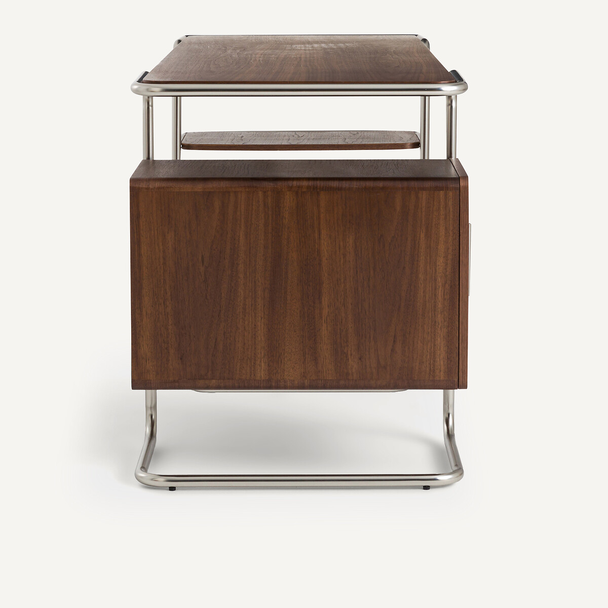 Bureau tubulaire en plaqué noyer, longueur 155 cm, Emlyn noyer, AM.PM