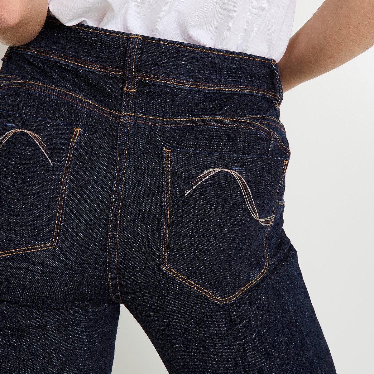 Jean push-up RIO P01 bleu brut, GRAIN DE MALICE