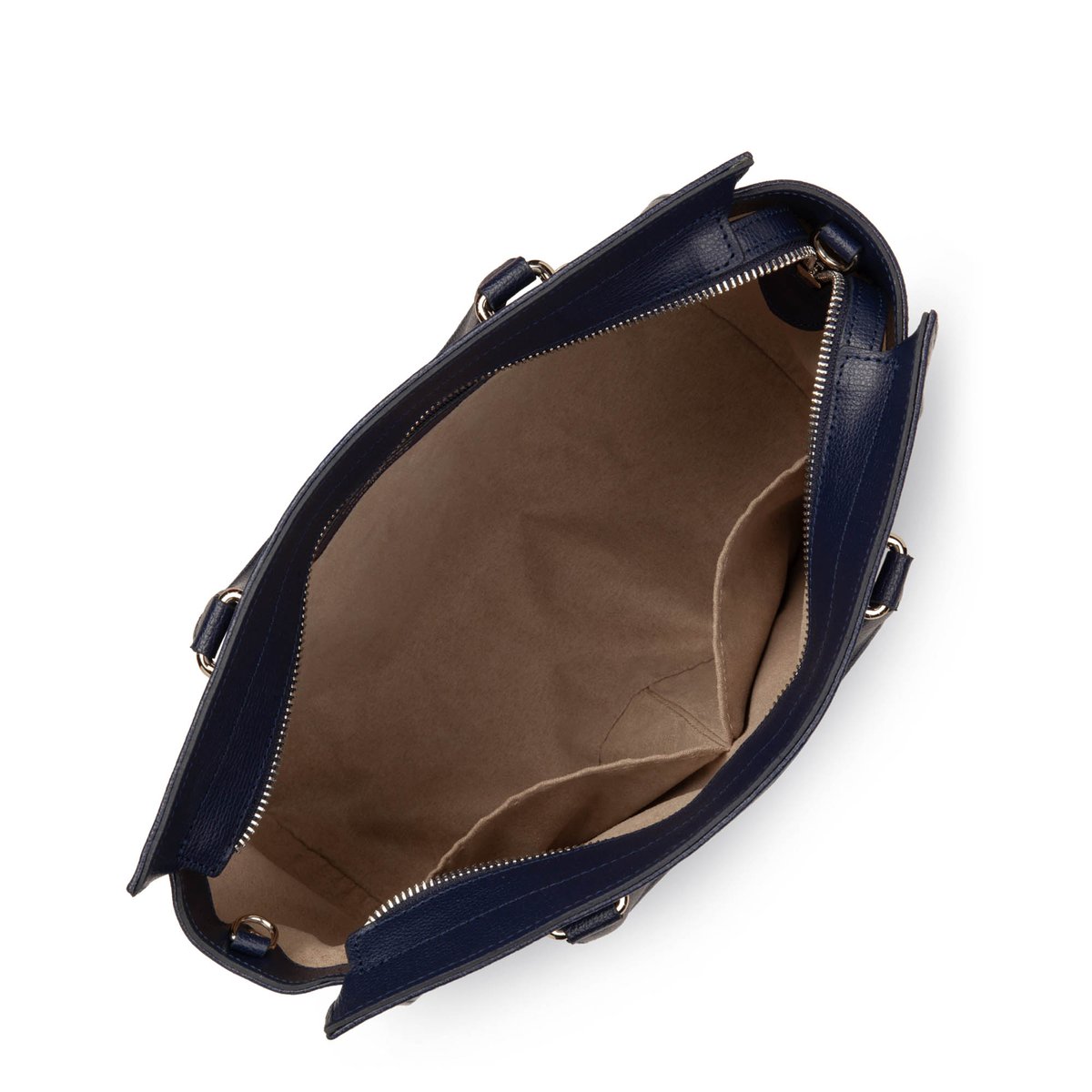 Grand sac à main, Made in France SIERRA bleu foncé, LANCASTER