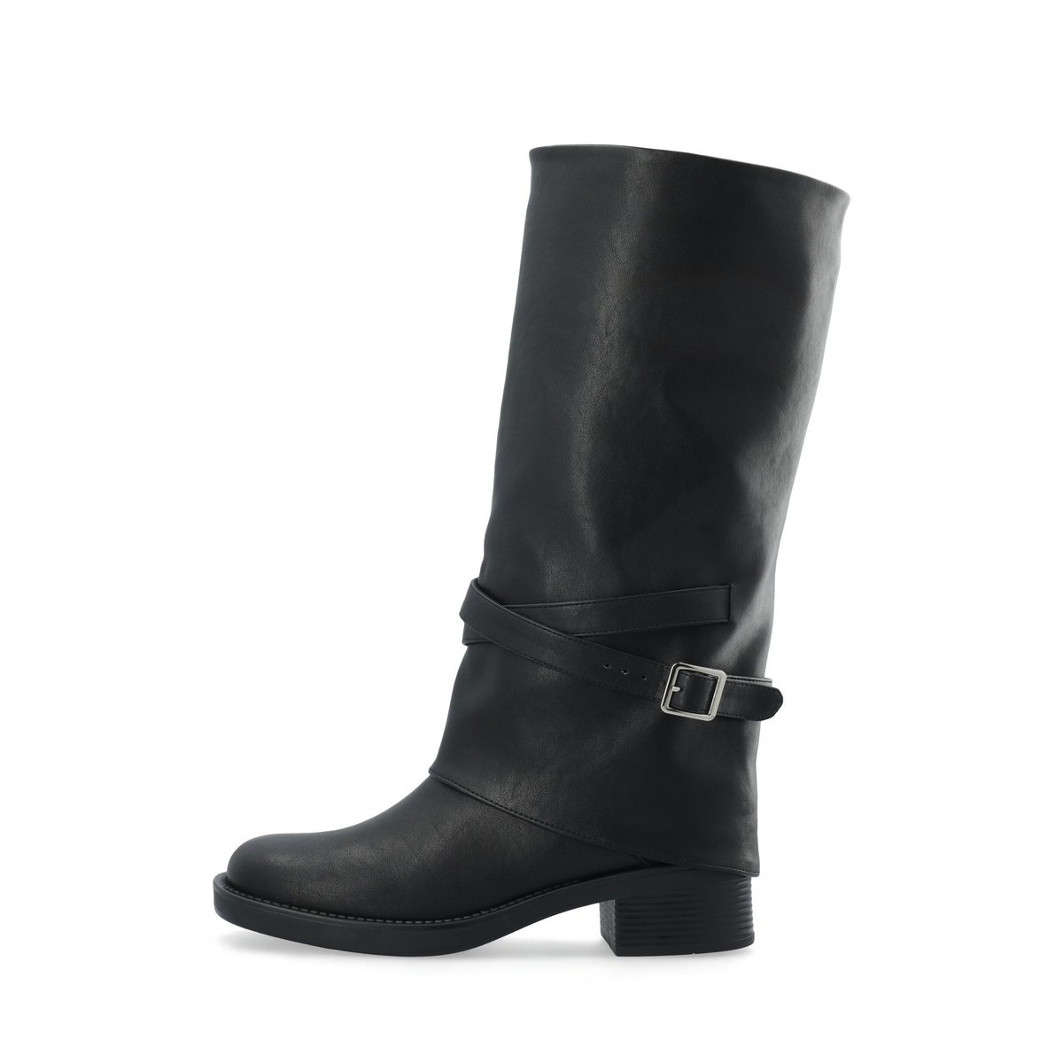 Bottes Au Genou black1, BIANCO
