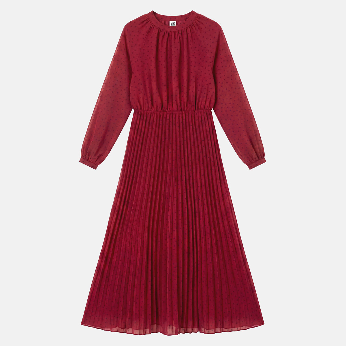 Long Sleeve Polka Dot Maxi Dress polka dot print, LA REDOUTE COLLECTIONS