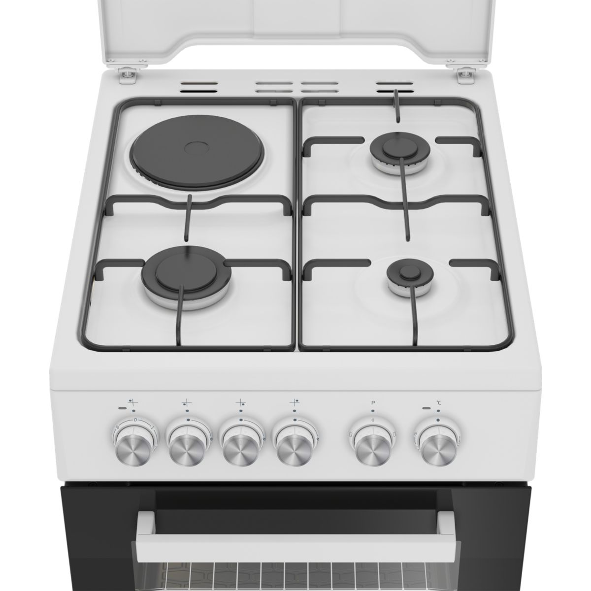 Cuisinière mixte FSS53011DW couleur unique, BEKO