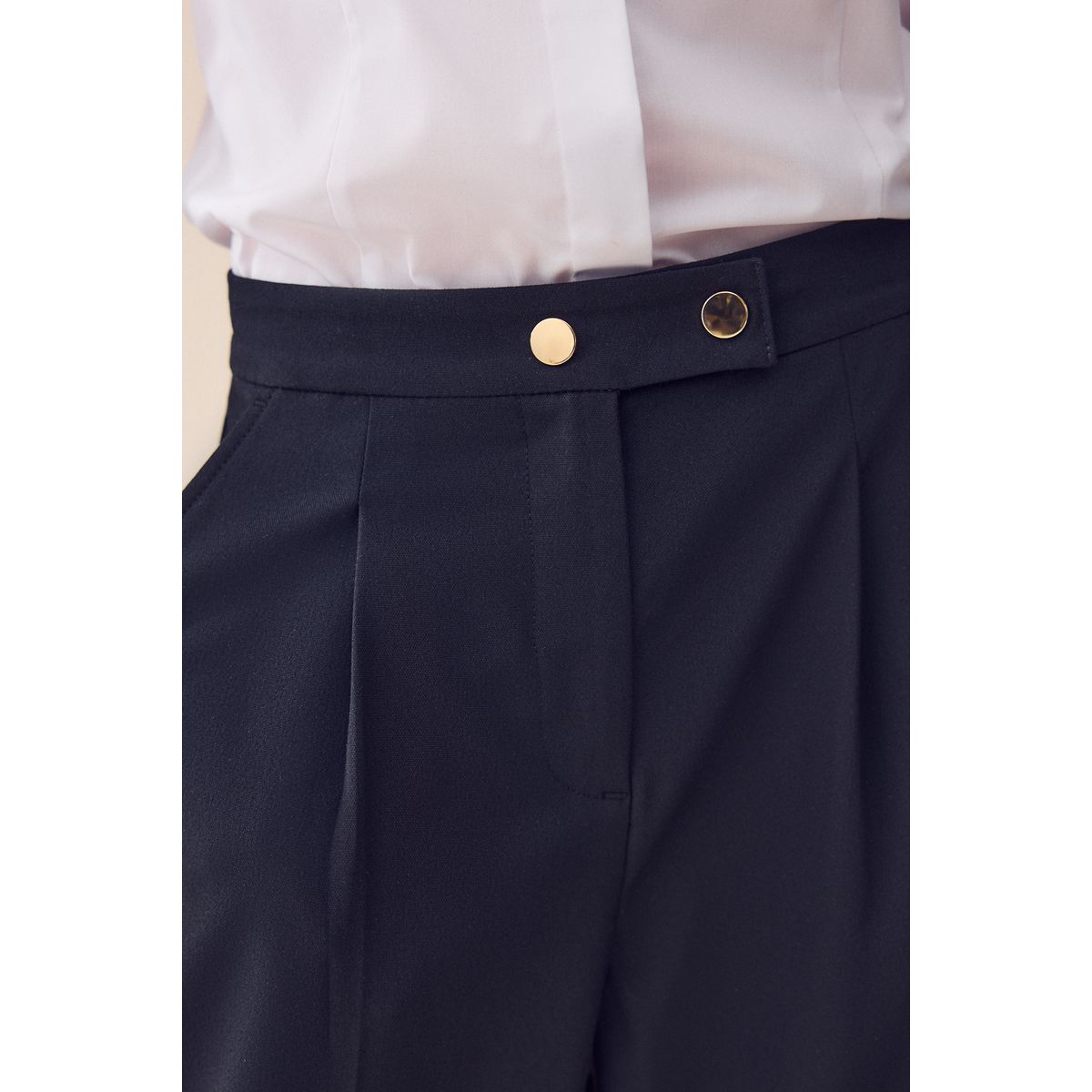 Pantalon d’école large sénior noir, NEXT