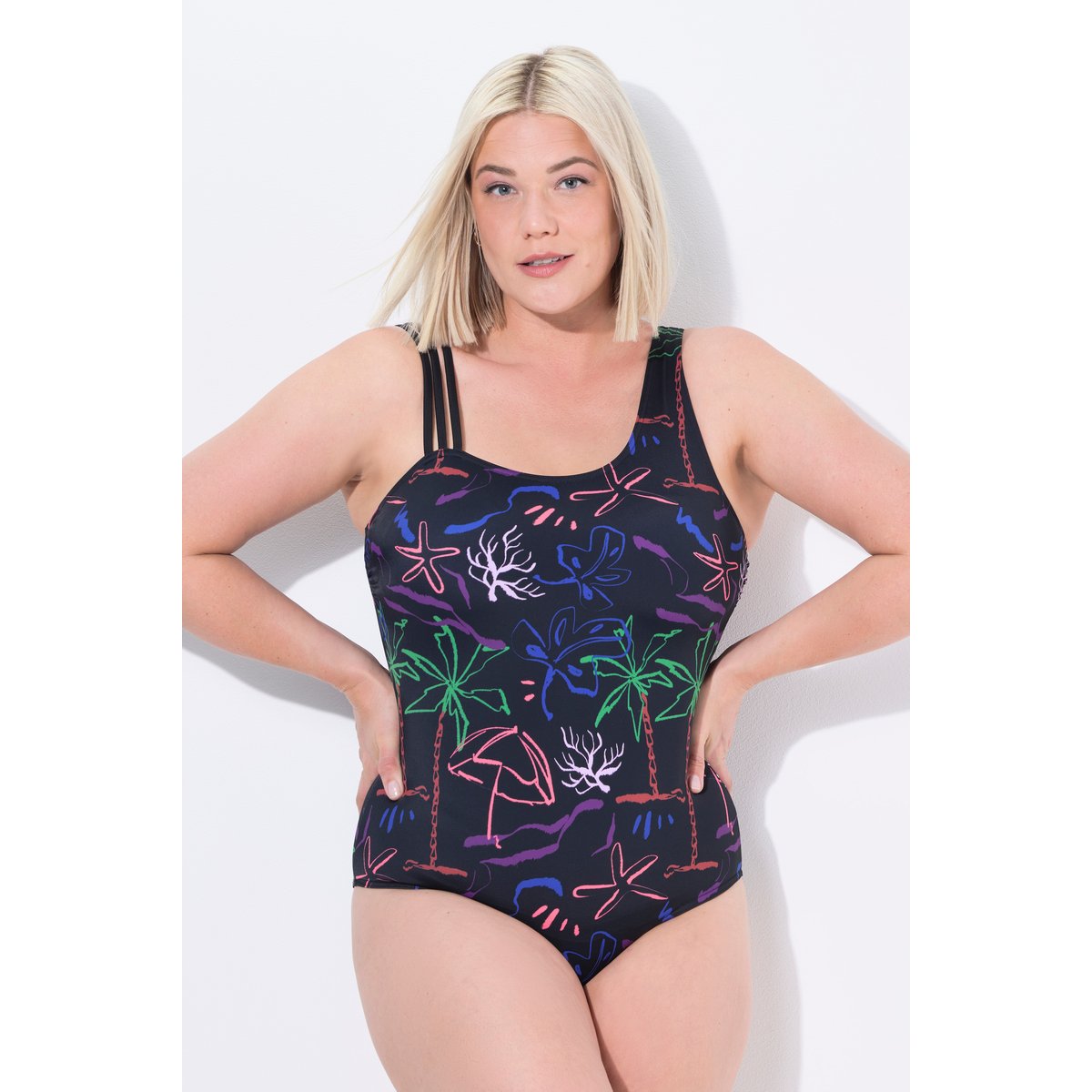 Maillot de bain avec bonnets souples noir, ULLA POPKEN