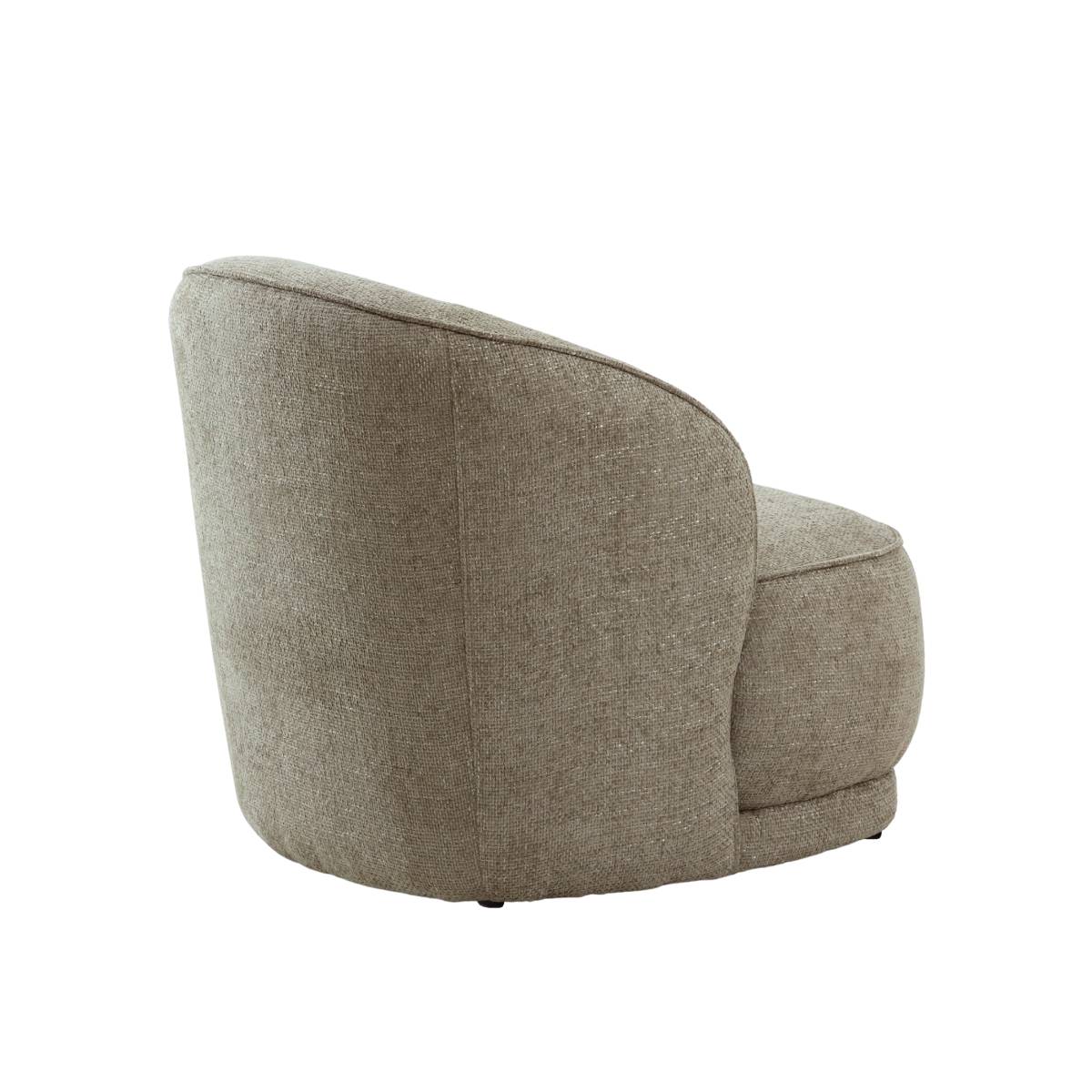 Fauteuil en tissu TRAVIS marron, MADE IN MEUBLES