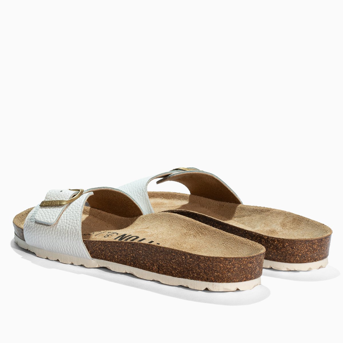 Sandales en cuir ZEPHYR blanc, BAYTON