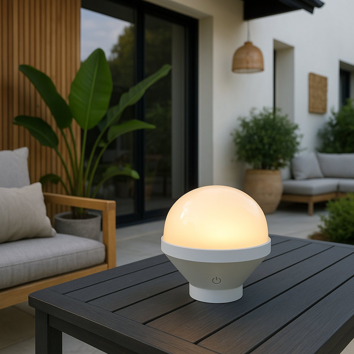 Ampoule LED rechargeable LYS blanc, LUMISKY
