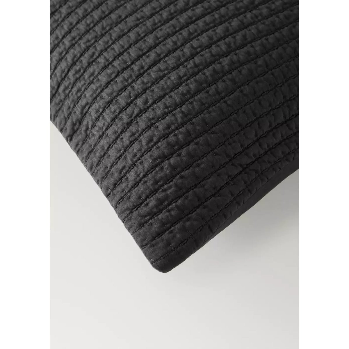 Housse coussin satin gris, MANGO HOME