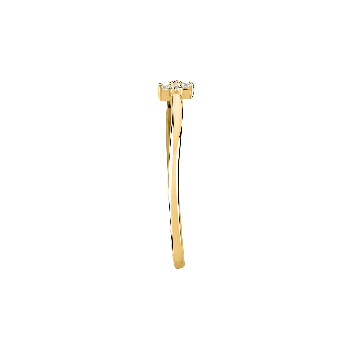 Bagues en Diamant Synthétique/or Jaune Recyclé 375/1000 et Diamant synthétique or, LIVE DIAMOND