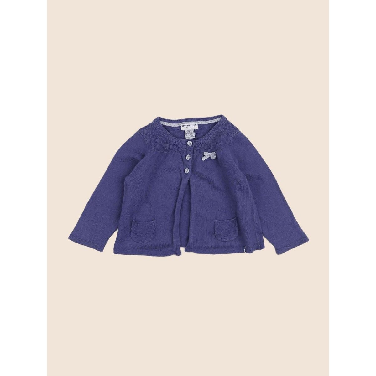 Gilet - Etat satisfaisant bleu, CYRILLUS