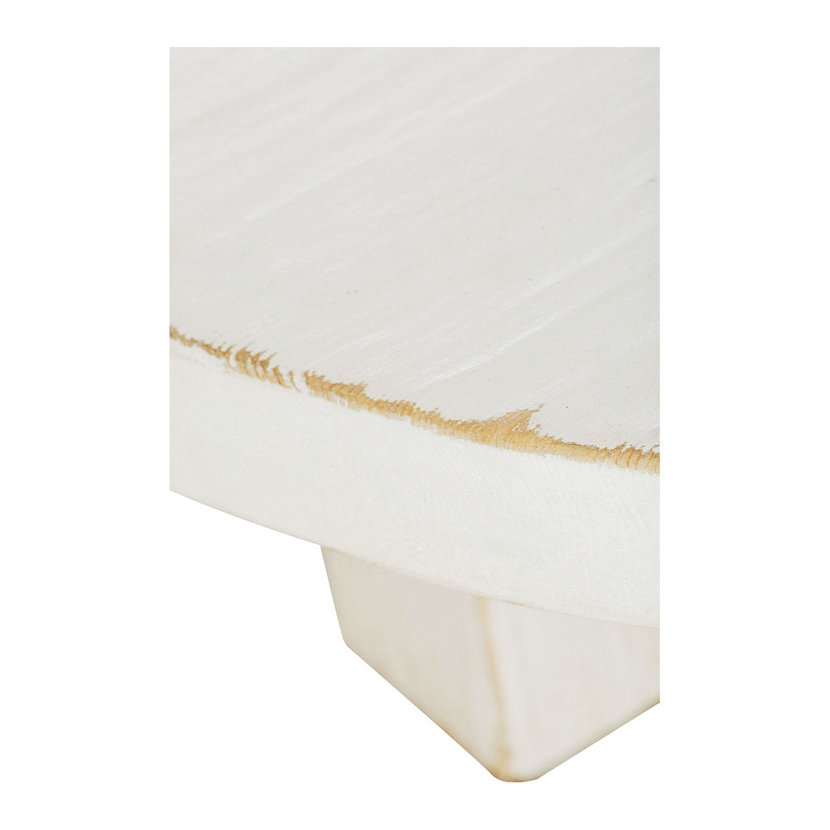Table basse BAO orme recyclé blanc, BLANC D’IVOIRE