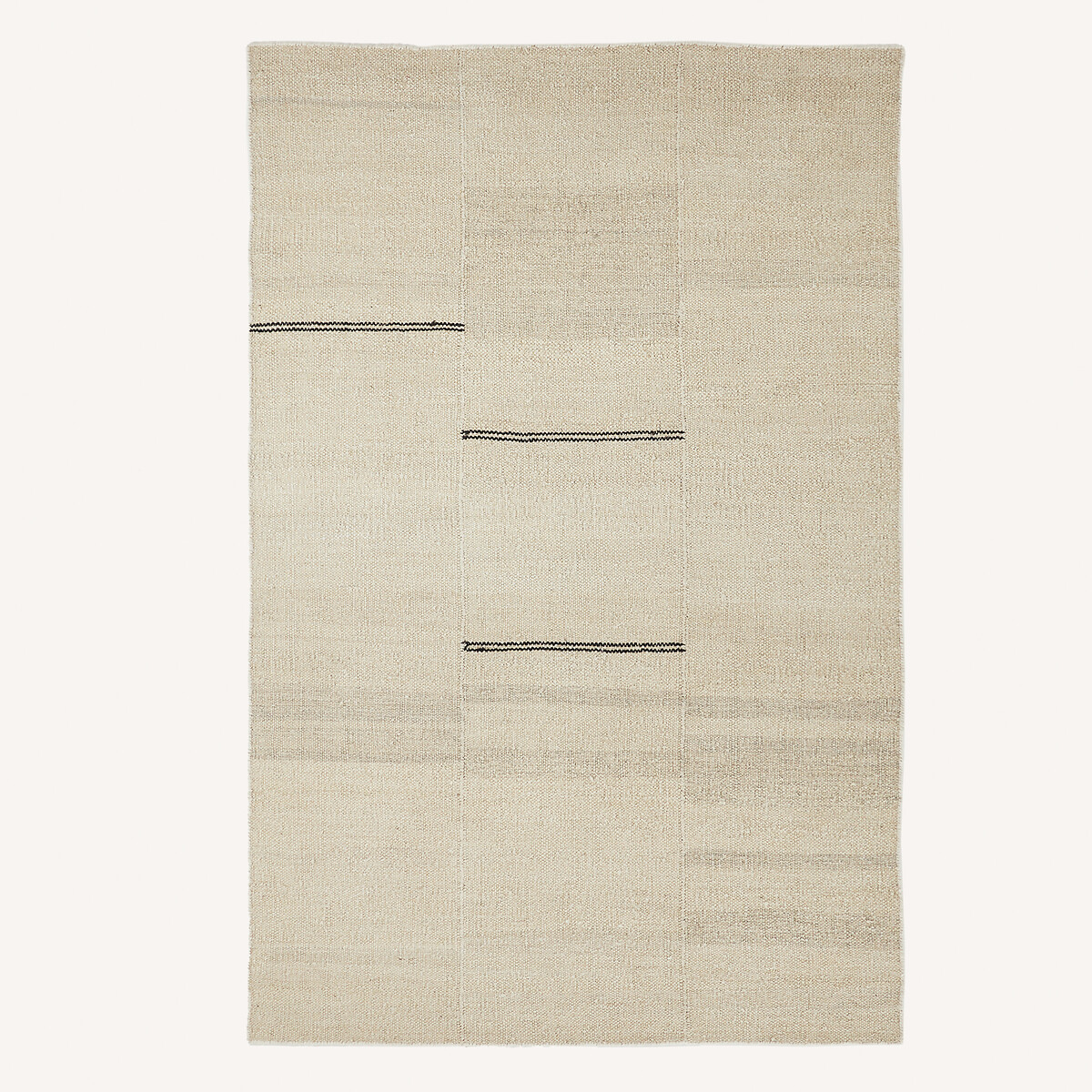 Tapis tissé main, majoritaire chanvre, Naki naturel, AM.PM