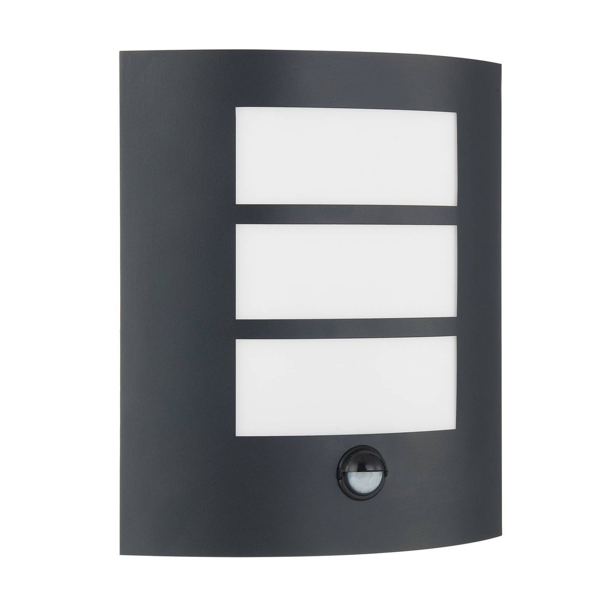 Applique extérieure en aluminium moderne noir, LINDBY