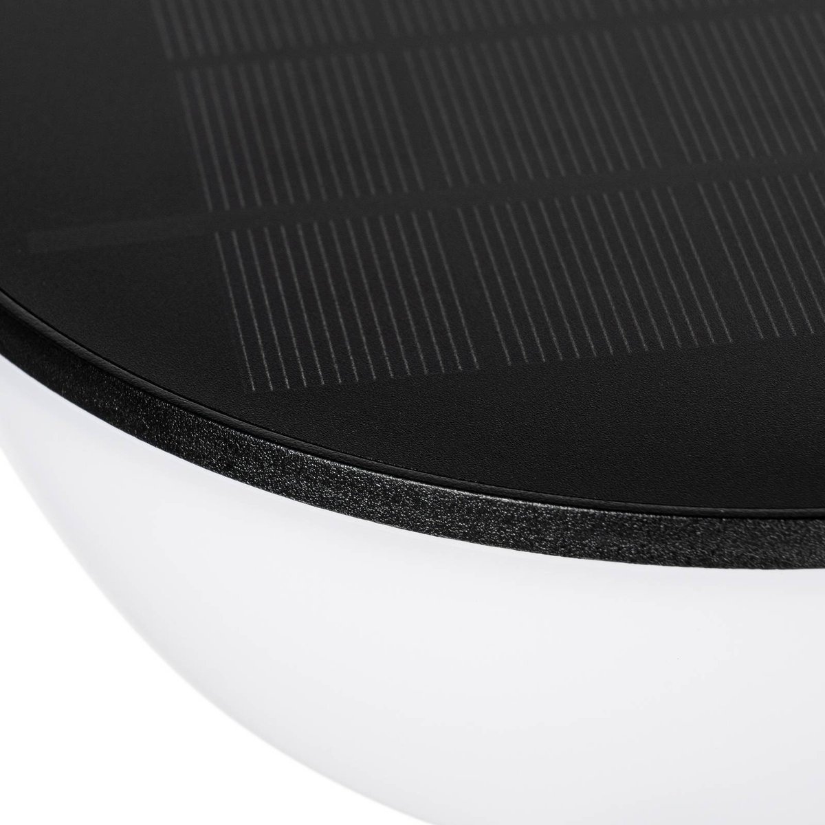 Lampe solaire extérieur en métal moderneLED noir, blanc, LINDBY