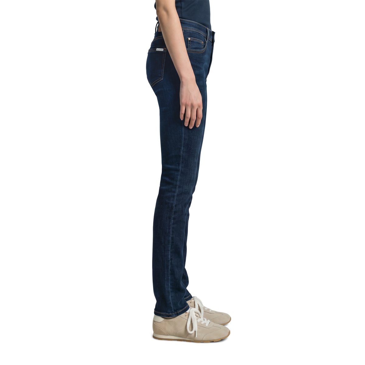 Jeans modèle Alva slim en coton biologique mélangé bleu, MARC O’POLO DENIM