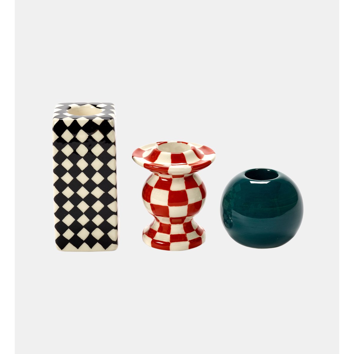 Ensemble de 3 porte-bougies multicolore, SERAX