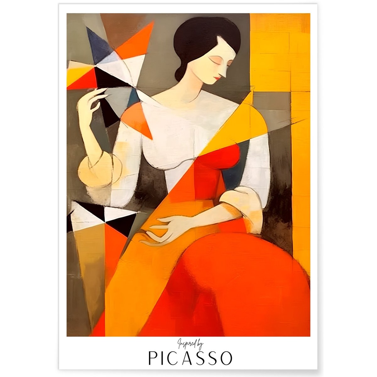 Affiche Picasso n°7 blanc, L'AFFICHERIE