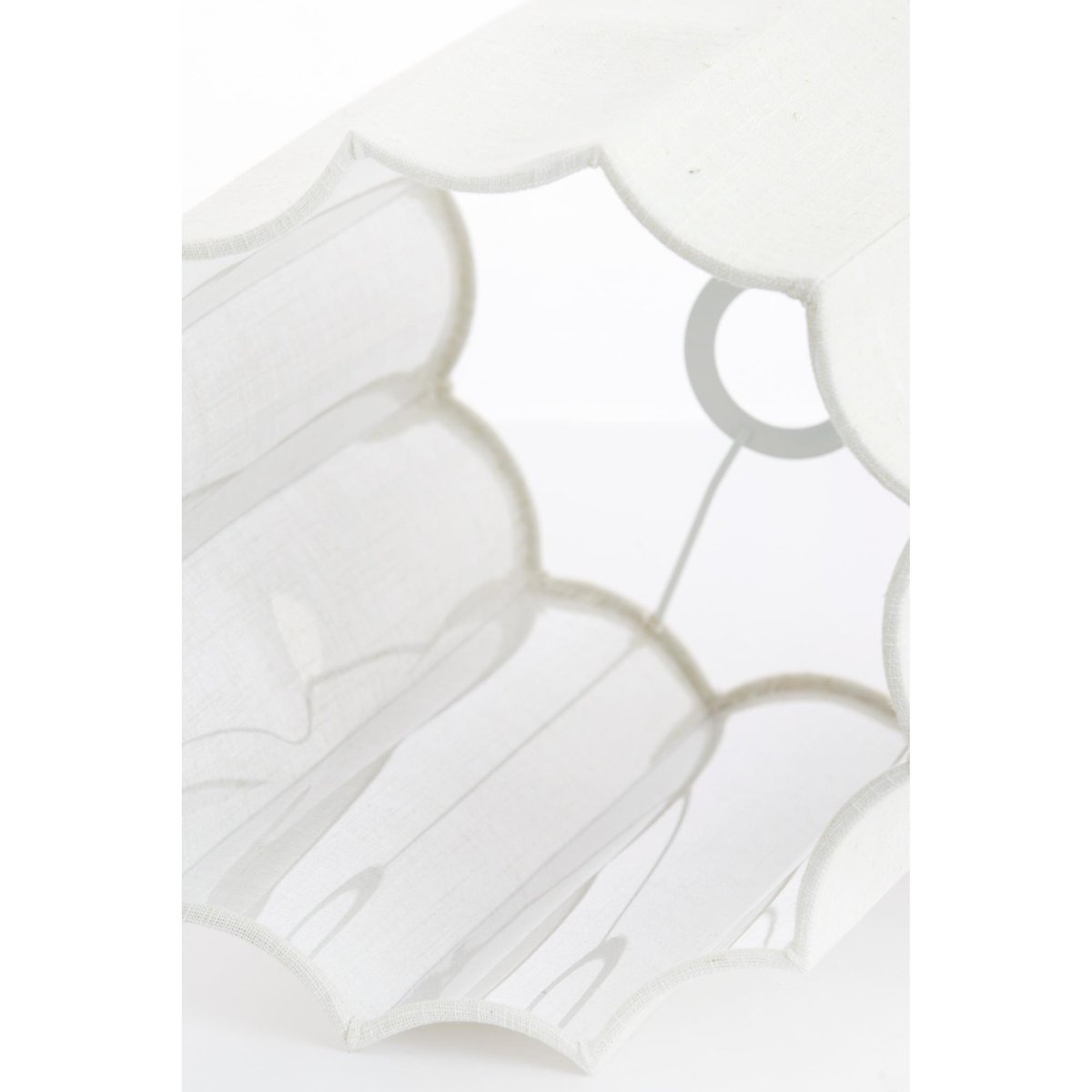 Abat-Jour Textiles DISLI blanc, LIGHT & LIVING 
