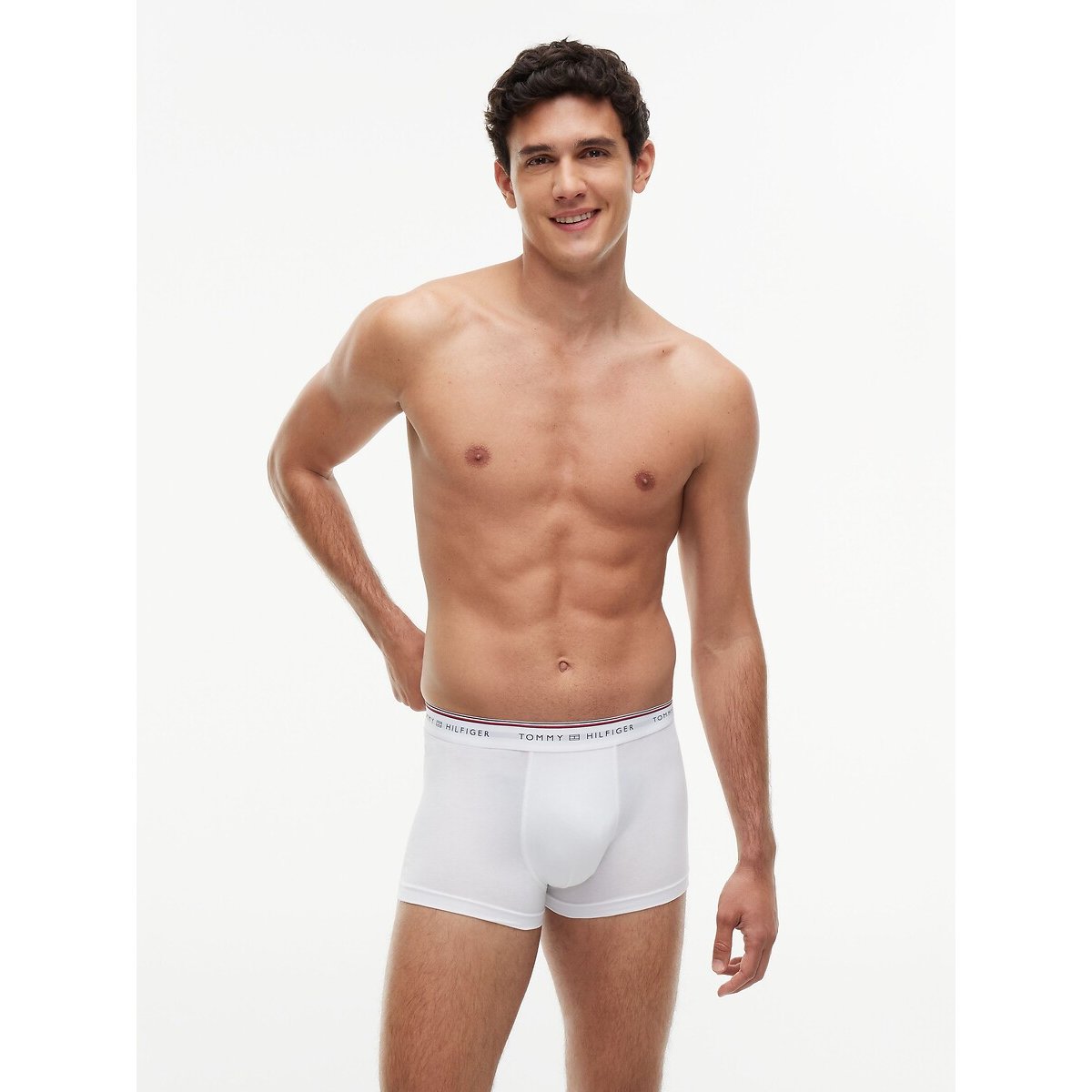 Lot de 3 boxers noir + gris + blanc, TOMMY HILFIGER
