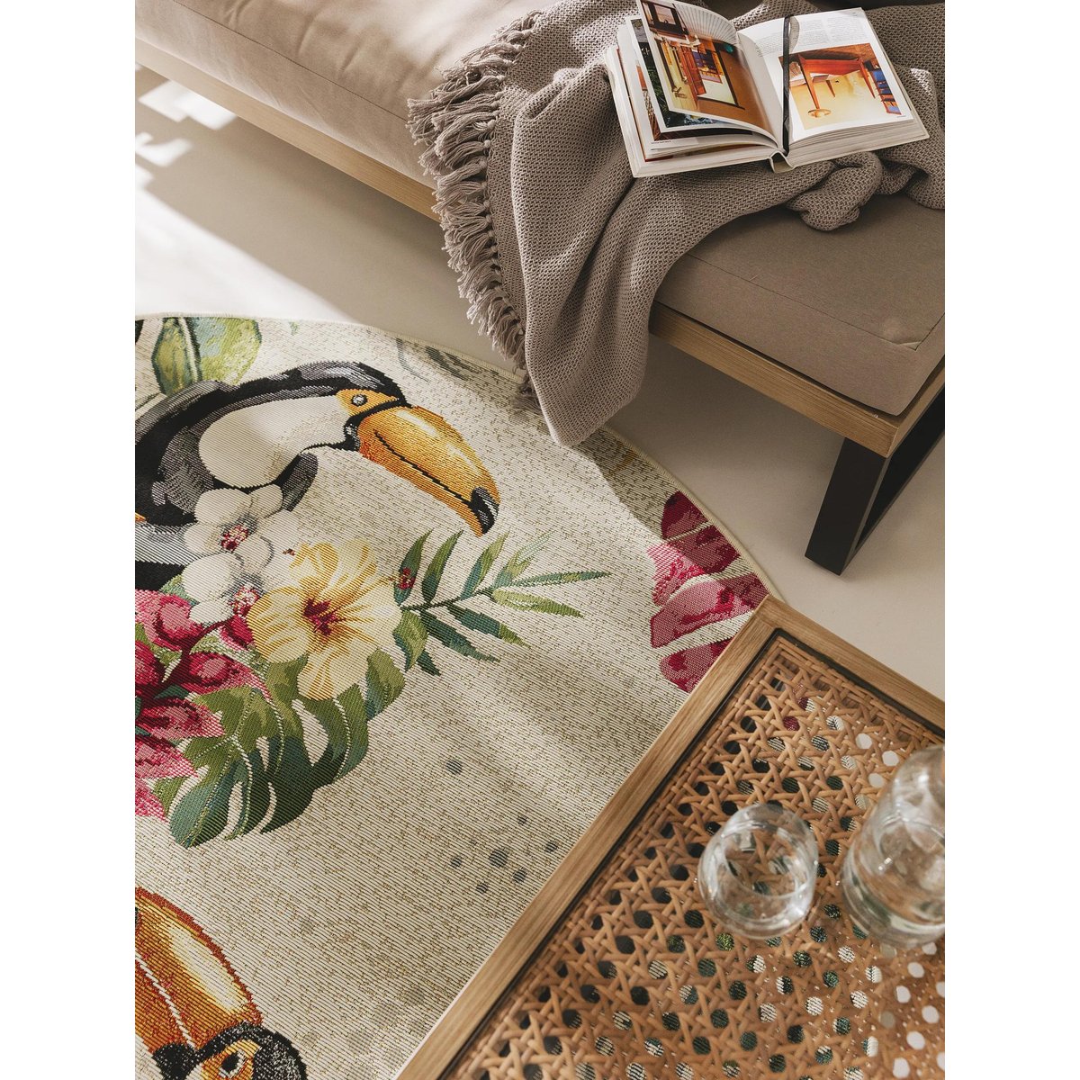 Tapis rond d'extérieur & intérieur ARTIS multicouleur, BENUTA 