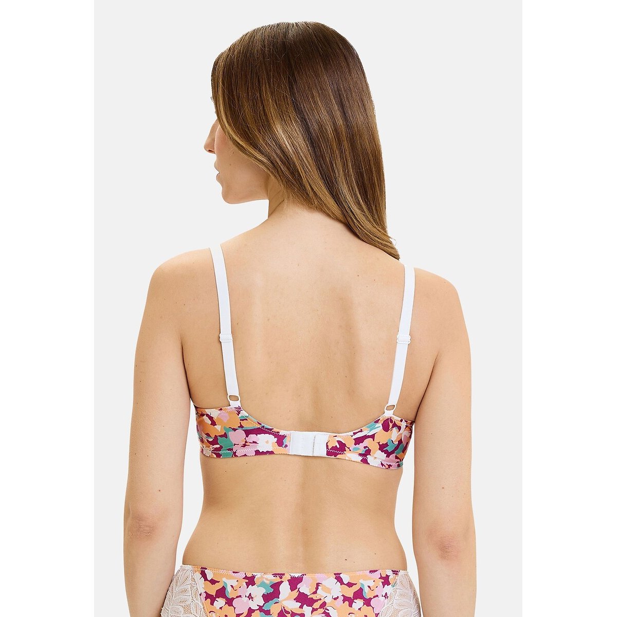 Soutien-gorge classique SUZAN FANTAISY fleurs fuchsia, SANS COMPLEXE