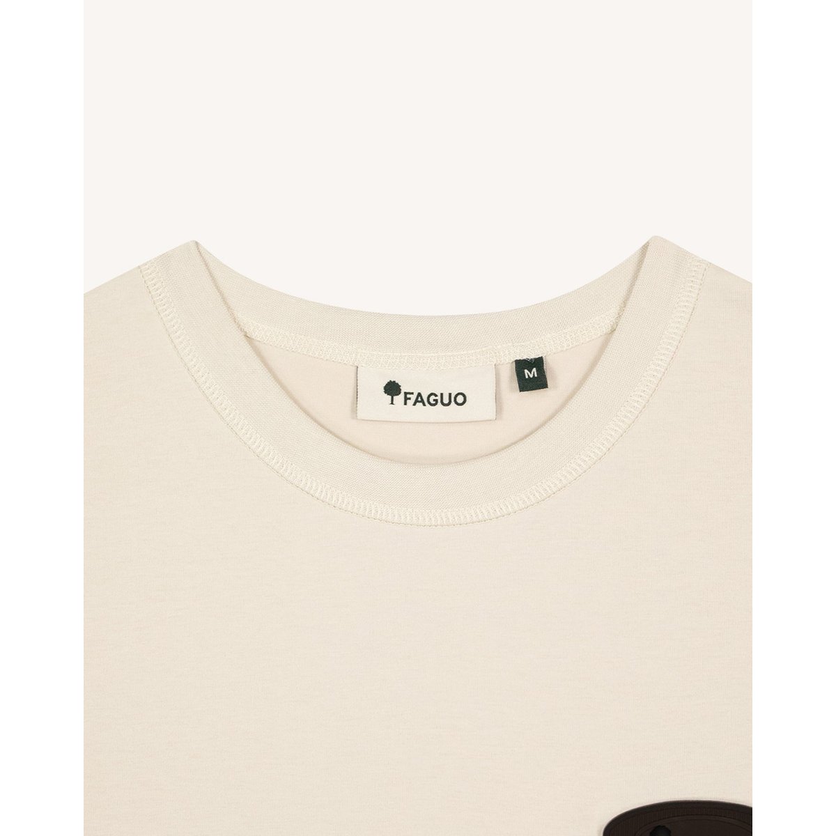 T-shirt en maille beige, FAGUO