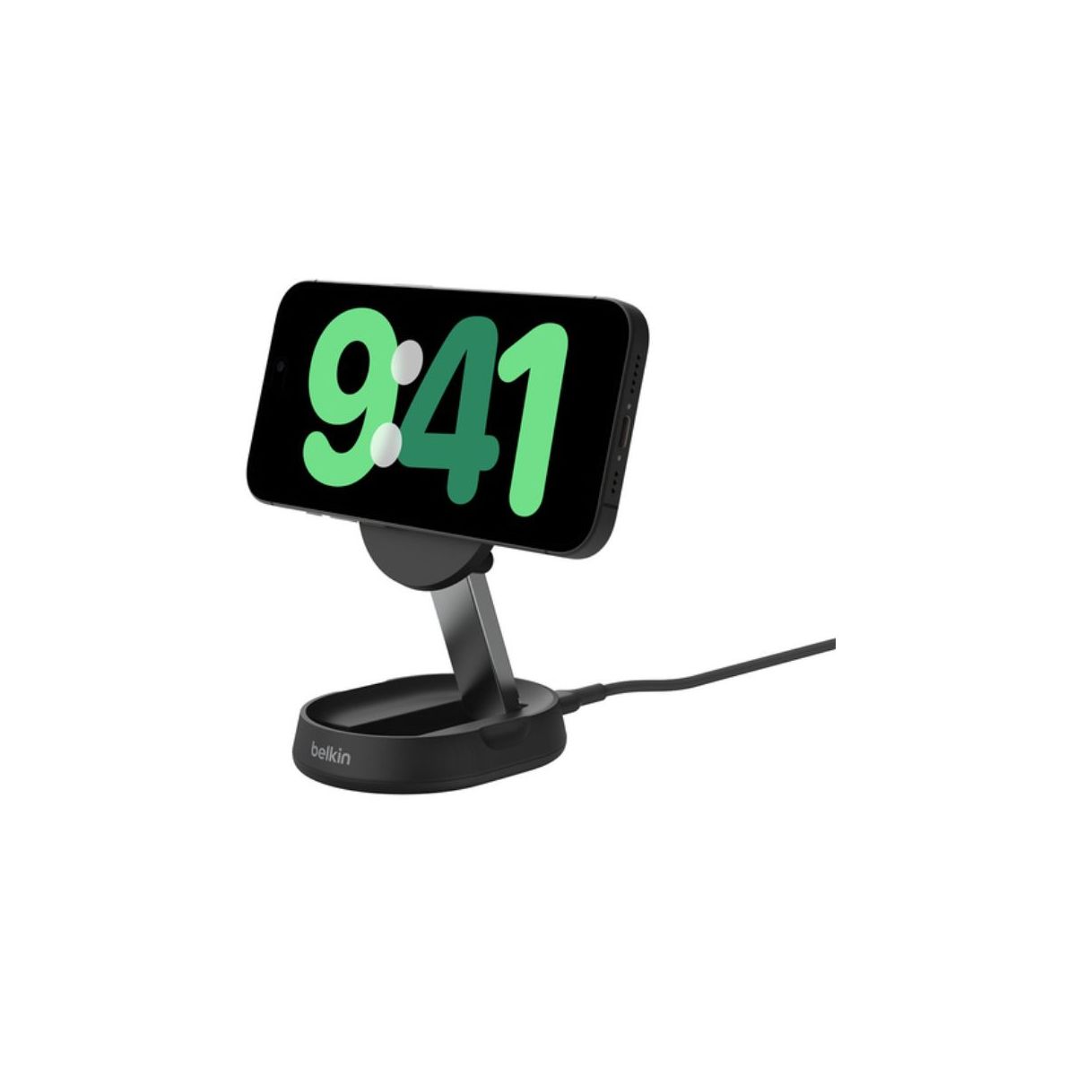 Chargeur induction support recharge 15W 2 en 1 pliable couleur unique, BELKIN