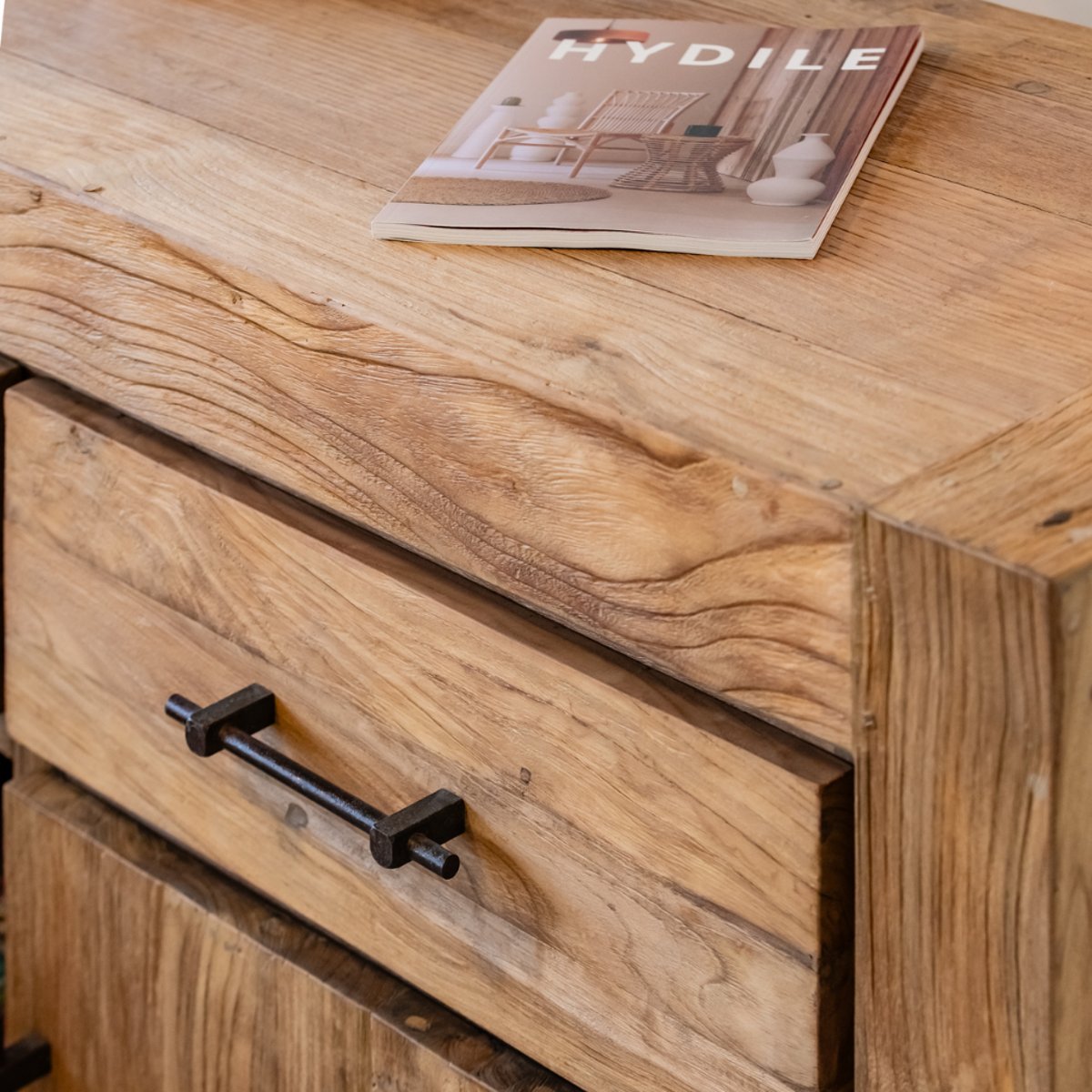 Buffet en teck recyclé HECTOR naturel, HYDILE